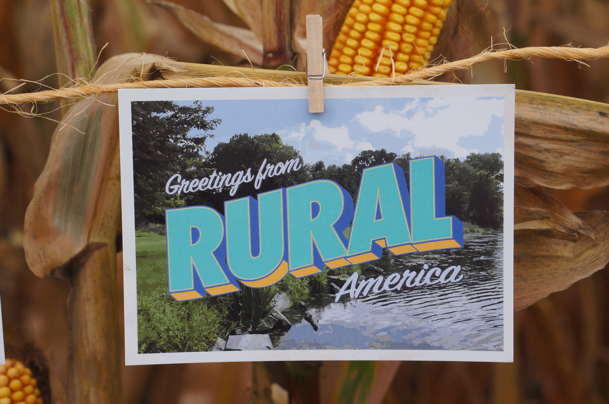 Rural America postcard